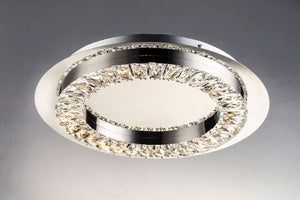 Charm 17' Single Light Flush Mount in Polished Chrome