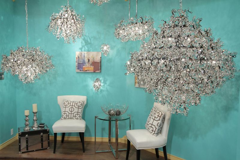 Comet 25' 7 Light Flush Mount in Polished Chrome