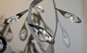 Comet 25' 7 Light Flush Mount in Polished Chrome