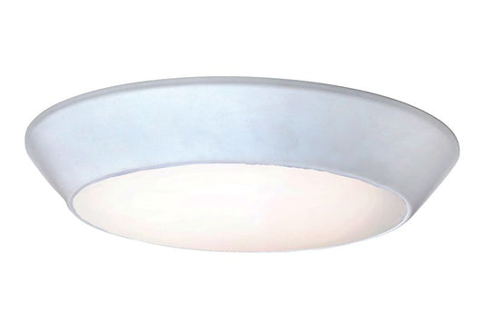 Convert 8" x 1" Single Light Flush Mount in White