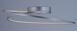 Cycle 18.25' Single Light Flush Mount in Matte Silver