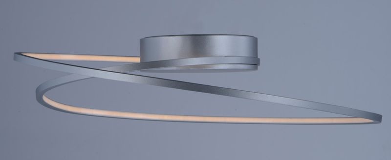 Cycle 18.25' Single Light Flush Mount in Matte Silver