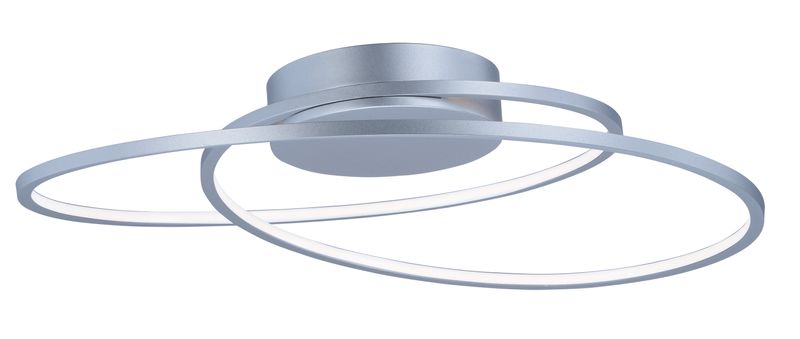 Cycle Single Light Flush Mount in Matte Silver