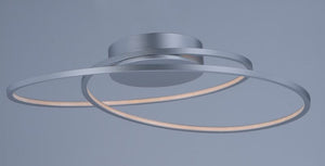 Cycle Single Light Flush Mount in Matte Silver