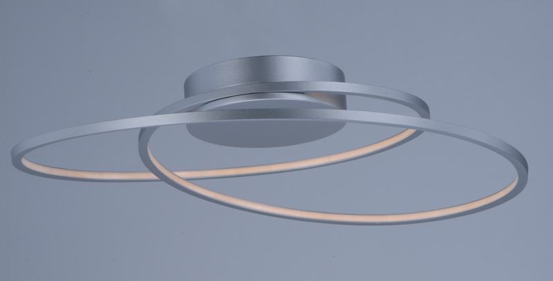 Cycle Single Light Flush Mount in Matte Silver