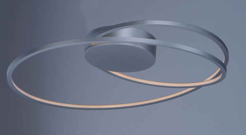 Cycle Single Light Flush Mount in Matte Silver