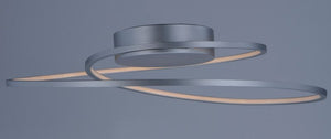 Cycle Single Light Flush Mount in Matte Silver