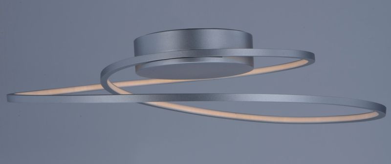 Cycle Single Light Flush Mount in Matte Silver