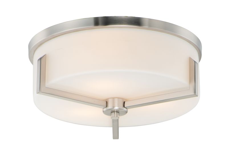 Dart 14' 3 Light Flush Mount in Satin Nickel