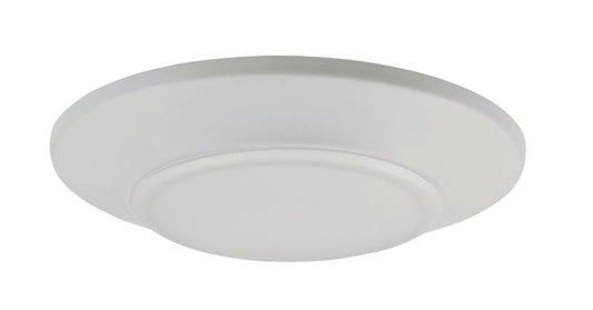 Diverse 5.75" x 1" White Flush Mount with 1 Light - (3000 Color Temperature)