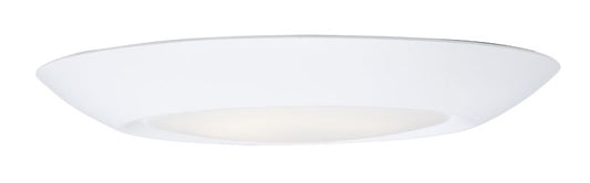 Diverse 7.5" x 0.75" White Flush Mount with 1 Light - (3000 Color Temperature)