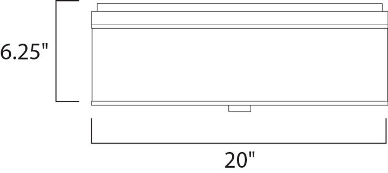 Elements 20' 3 Light Flush Mount in Satin Nickel - Grass Fabric Material