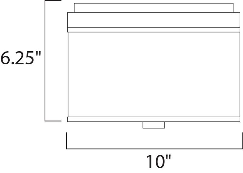 Elements 10' 2 Light Flush Mount in Satin Nickel - Grass Fabric Material