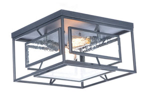 Era 15.75' 2 Light Flush Mount in Black