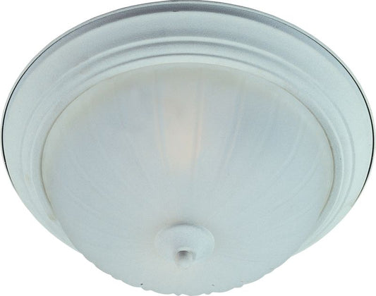 Essentials - 583x 13.5" 2 Light Flush Mount in Textured White