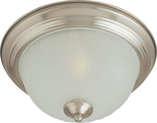 Essentials - 583x 15.5" 3 Light Flush Mount in Satin Nickel