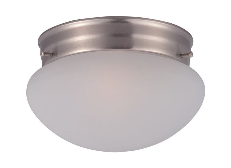 Essentials - 588x 7.5' Single Light Flush Mount in Satin Nickel