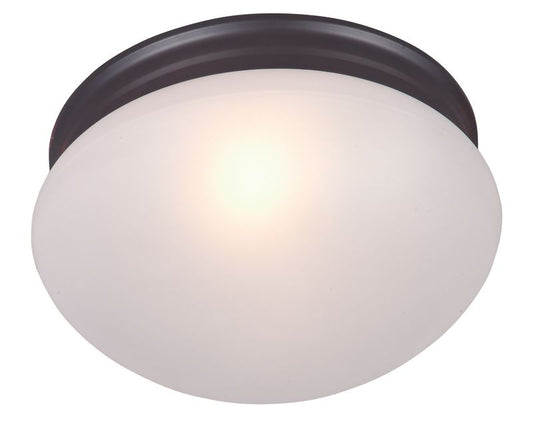 Essentials - 588x 9" 2 Light Flush Mount in Oil Rubbed Bronze with Frosted Glass Finish