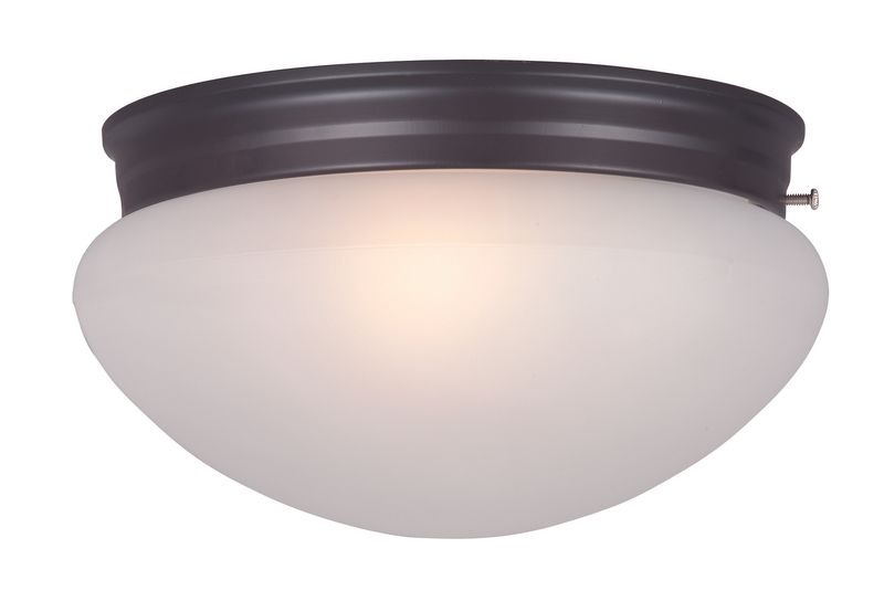Essentials - 588x 9' 2 Light Flush Mount in Oil Rubbed Bronze with Frosted Glass Finish