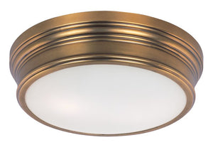 Fairmont 13' 2 Light Flush Mount in Natural Aged Brass