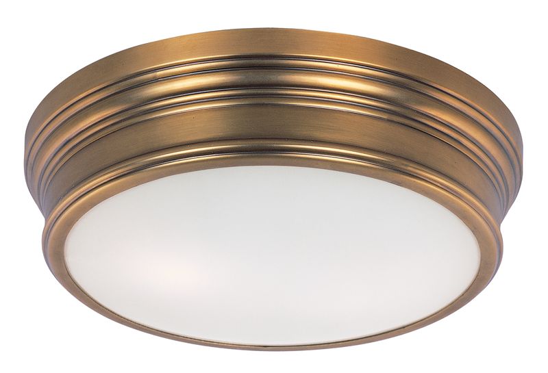 Fairmont 13' 2 Light Flush Mount in Natural Aged Brass