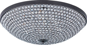 Glimmer 22' 9 Light Flush Mount in Bronze