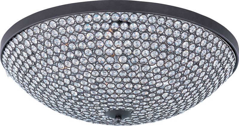 Glimmer 22' 9 Light Flush Mount in Bronze