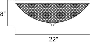 Glimmer 22' 9 Light Flush Mount in Bronze