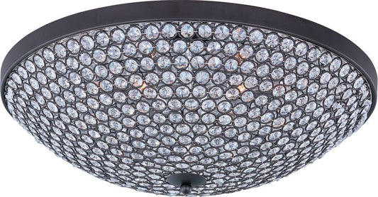 Glimmer 19" 6 Light Flush Mount in Bronze