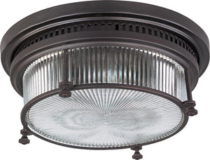 Hi-Bay 13' 2 Light Flush Mount in Bronze