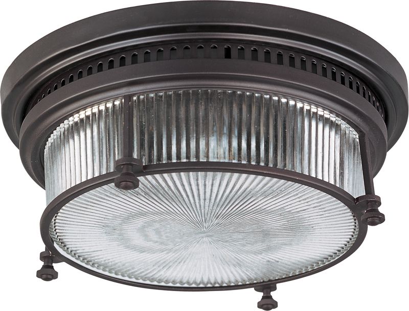 Hi-Bay 13' 2 Light Flush Mount in Bronze