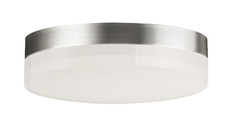 Illuminaire II 7' Single Light Flush Mount in Satin Nickel
