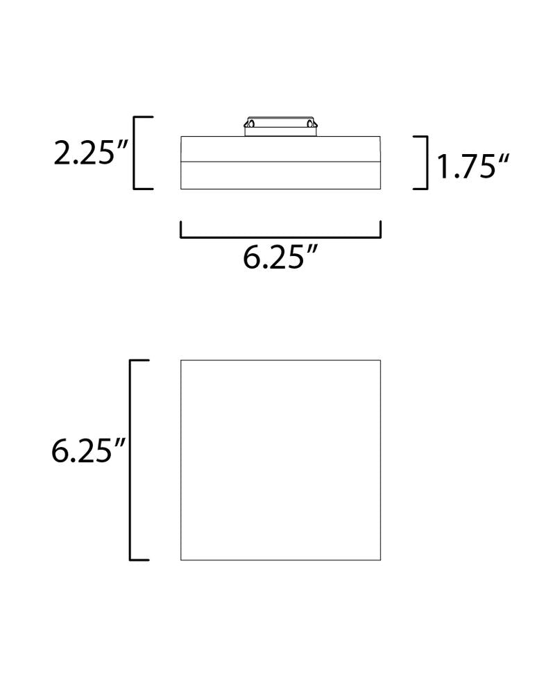 Illuminaire II 6.25' Single Light Flush Mount in Satin Nickel