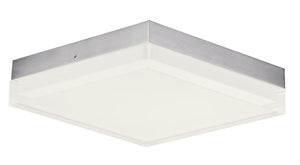 Illuminaire II 8.5' Single Light Flush Mount in Satin Nickel