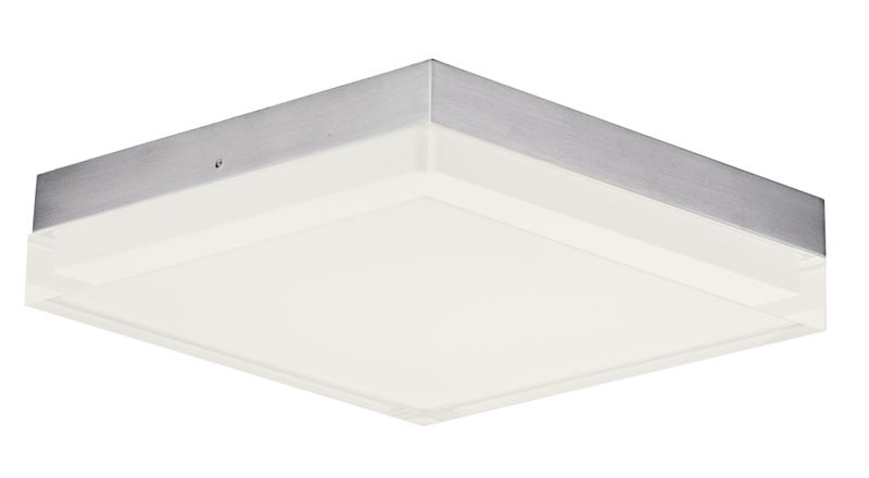 Illuminaire II 8.5' Single Light Flush Mount in Satin Nickel