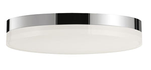 Illuminaire II 11' Single Light Flush Mount in Polished Chrome