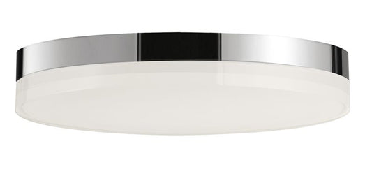 Illuminaire II 11" Single Light Flush Mount in Polished Chrome