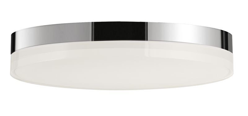 Illuminaire II 11' Single Light Flush Mount in Polished Chrome