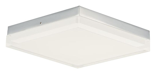 Illuminaire II 10.5" Single Light Flush Mount in Polished Chrome