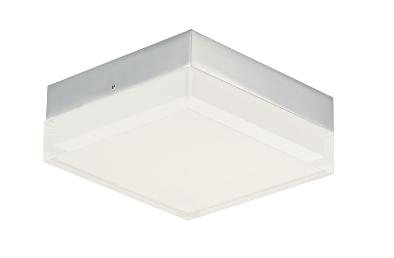 Illuminaire II 4.75' Single Light Flush Mount in Polished Chrome