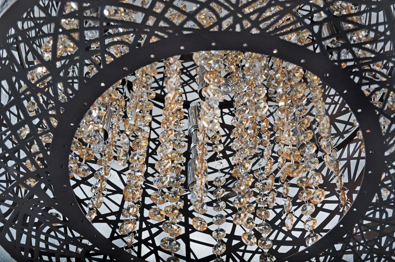 Inca 23.5' 9 Light Flush Mount in Bronze