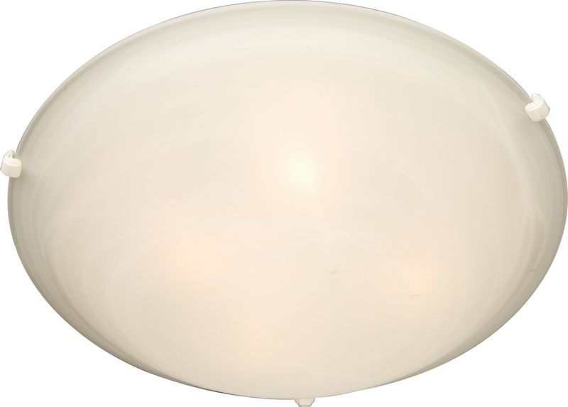 Malaga 20' 4 Light Flush Mount in White