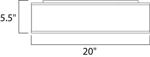 Prime 20' Single Light Flush Mount in Satin Nickel