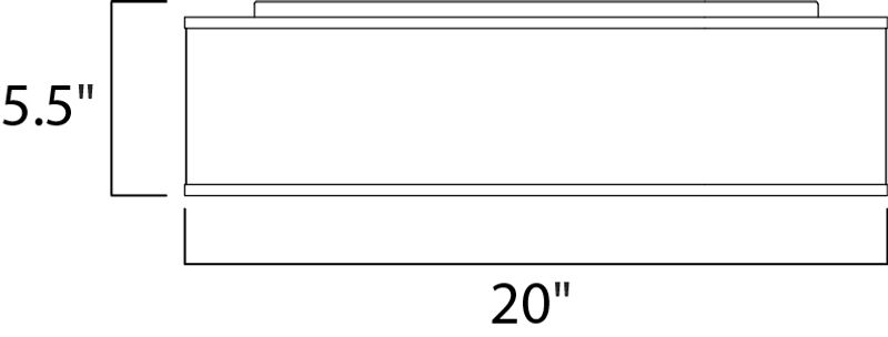 Prime 20' Single Light Flush Mount in Satin Nickel