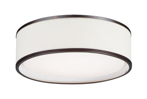 Prime 16' 3 Light Flush Mount in Oil Rubbed Bronze