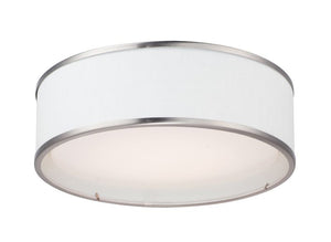 Prime 16' 3 Light Flush Mount in Satin Nickel