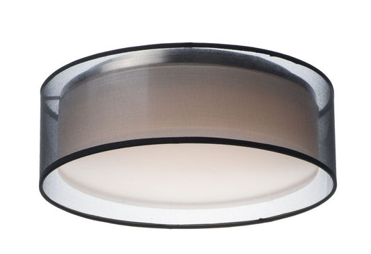 Prime 16" 3 Light Flush Mount in Black Oxide