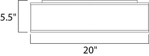 Prime 20' Single Light Flush Mount in Grey