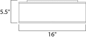 Prime 16' 3 Light Flush Mount in White Linen