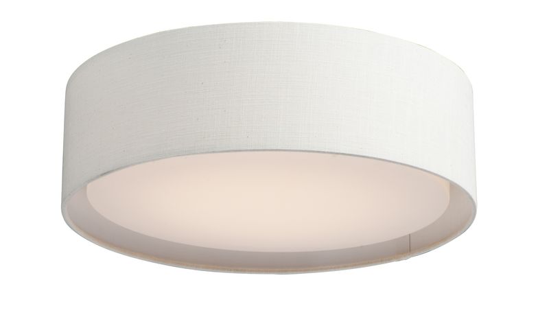 Prime 16' 3 Light Flush Mount in White